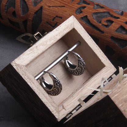 Punk Luxury Stainless Steel Hoops