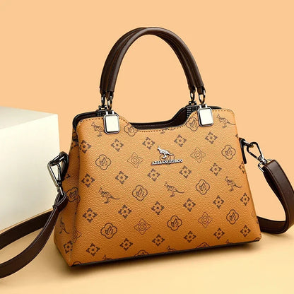 Iconic Grained Leather Crossbody Bag