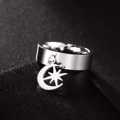 Minimalist Floral Stainless Steel Ring