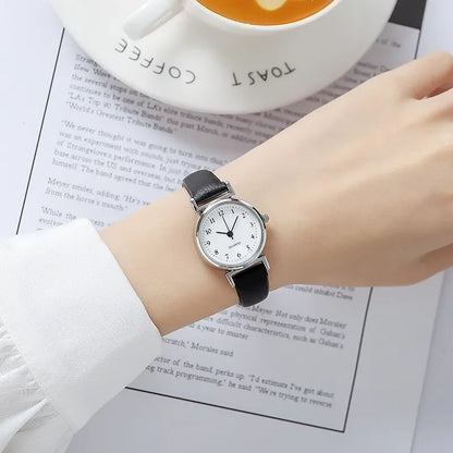 Petite Leather Classic Round Watch