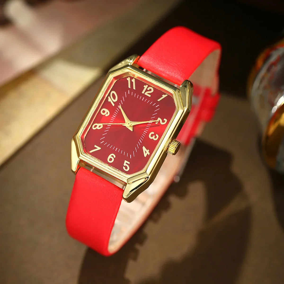 Square Quartz Minimalist Watch Suite