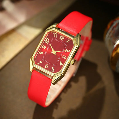 Square Quartz Minimalist Watch Suite