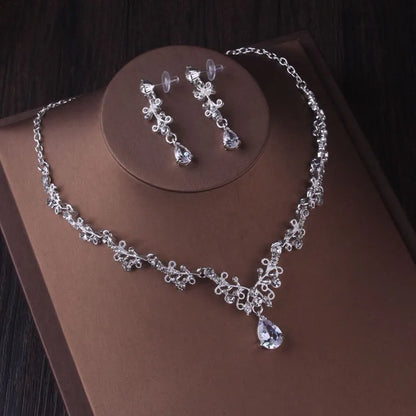 Dubai Royal Crystal Tiara Set