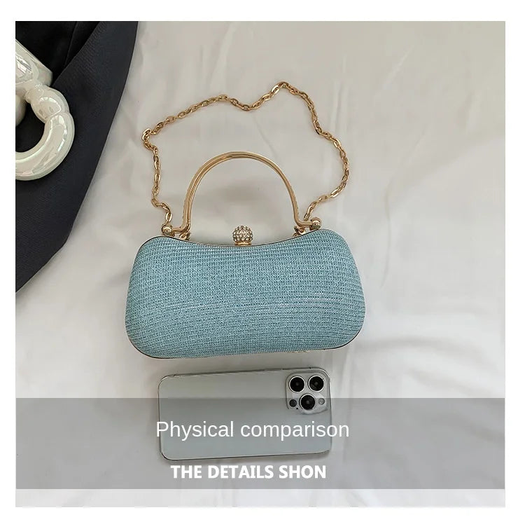 Sculpted Heart Metal Evening Clutch