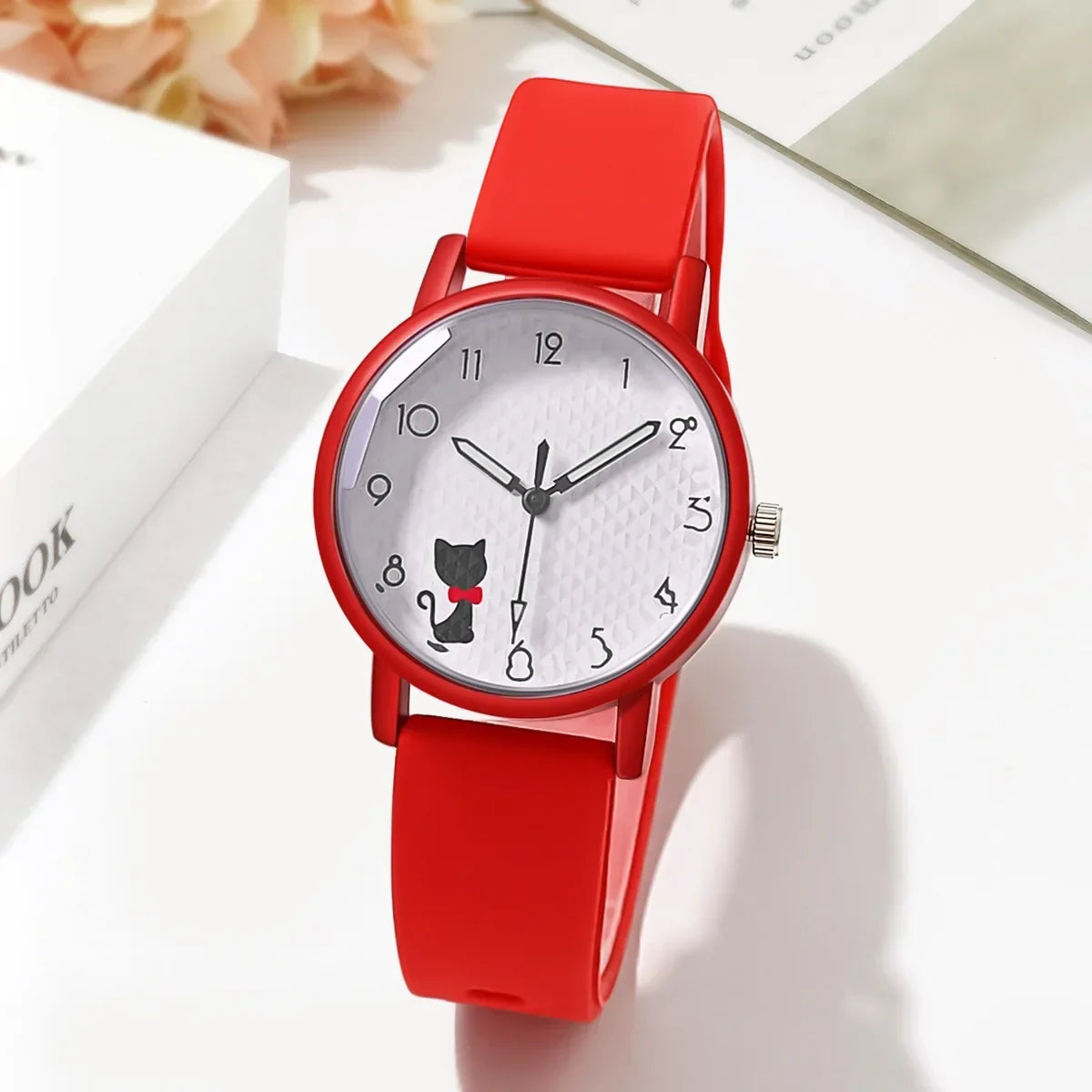 Whimsical Cat Bracelet Silicone Watch