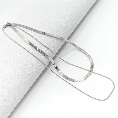 Double Layer Snake Chain Necklace