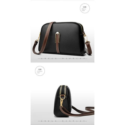 Designer Flap Cowhide Messenger Bag
