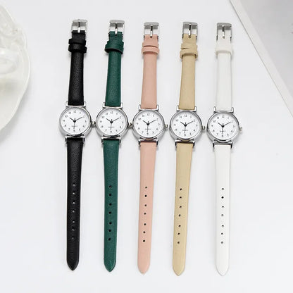 Petite Leather Classic Round Watch