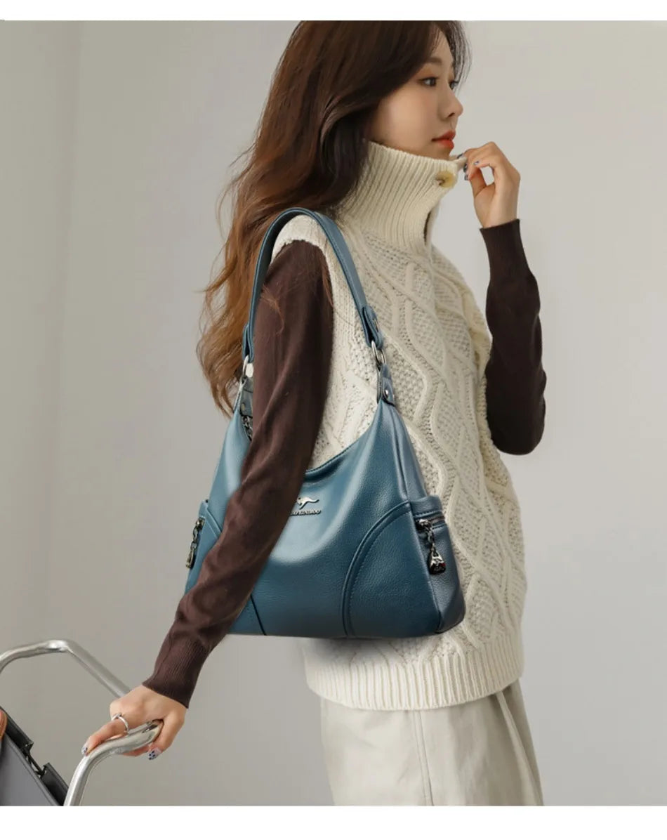 New Style Grained Messenger Bag