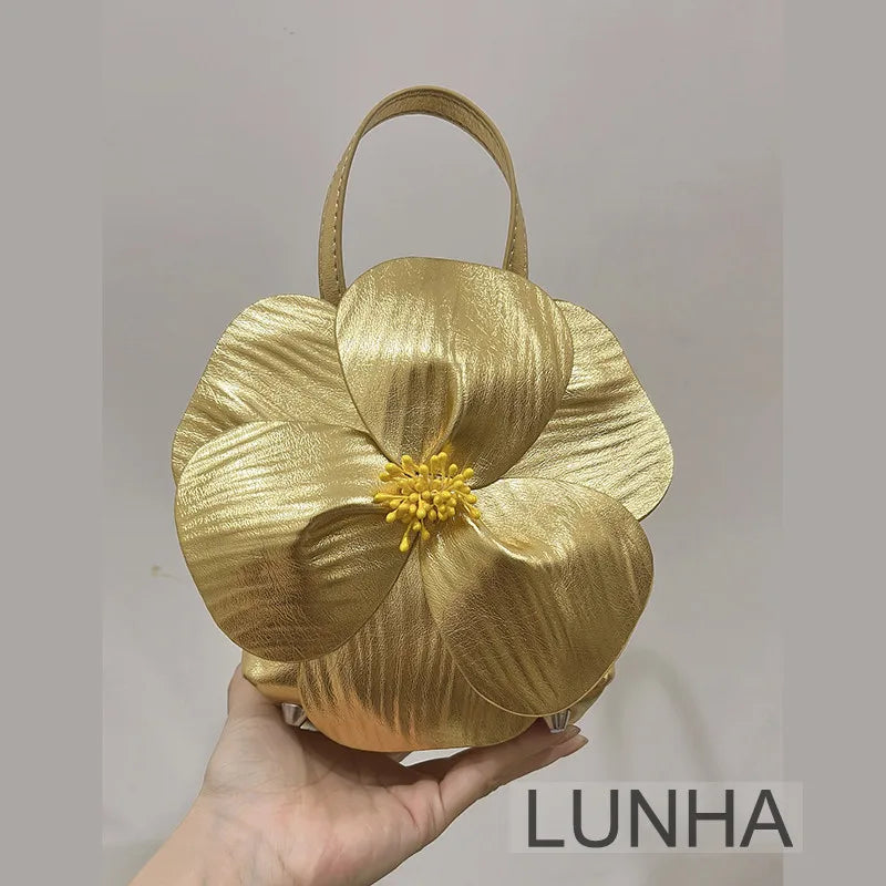 3D Flora Evening Bridal Clutch