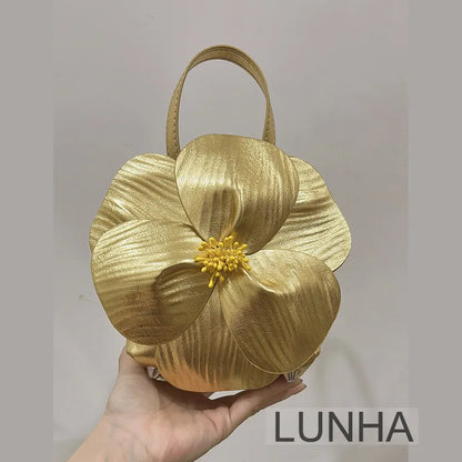3D Flora Evening Bridal Clutch