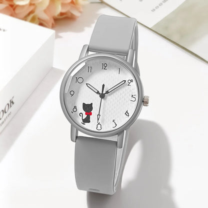Whimsical Cat Bracelet Silicone Watch