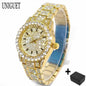Iced Diamond Luxury Steel Watch