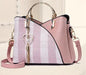 Modernist Color-Block Capacity Bucket Bag