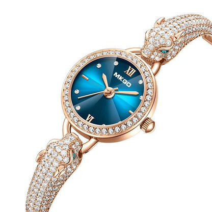 Leopard Inlaid Diamond Jewelry Watch
