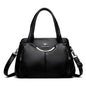 Multi-Pocket Soft Leather Designer Tote