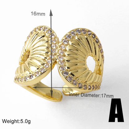 Twisted Leaf Gilded Statement Ring