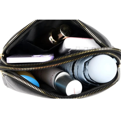 Designer Flap Cowhide Messenger Bag