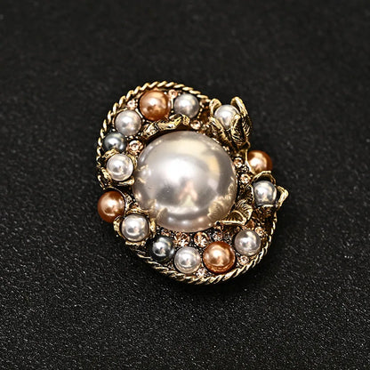 Rhinestone Ginkgo Crystal Office Brooch