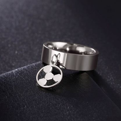 Minimalist Floral Stainless Steel Ring
