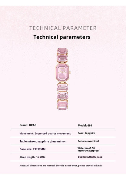 Niche Square Sugar Fashion Watch