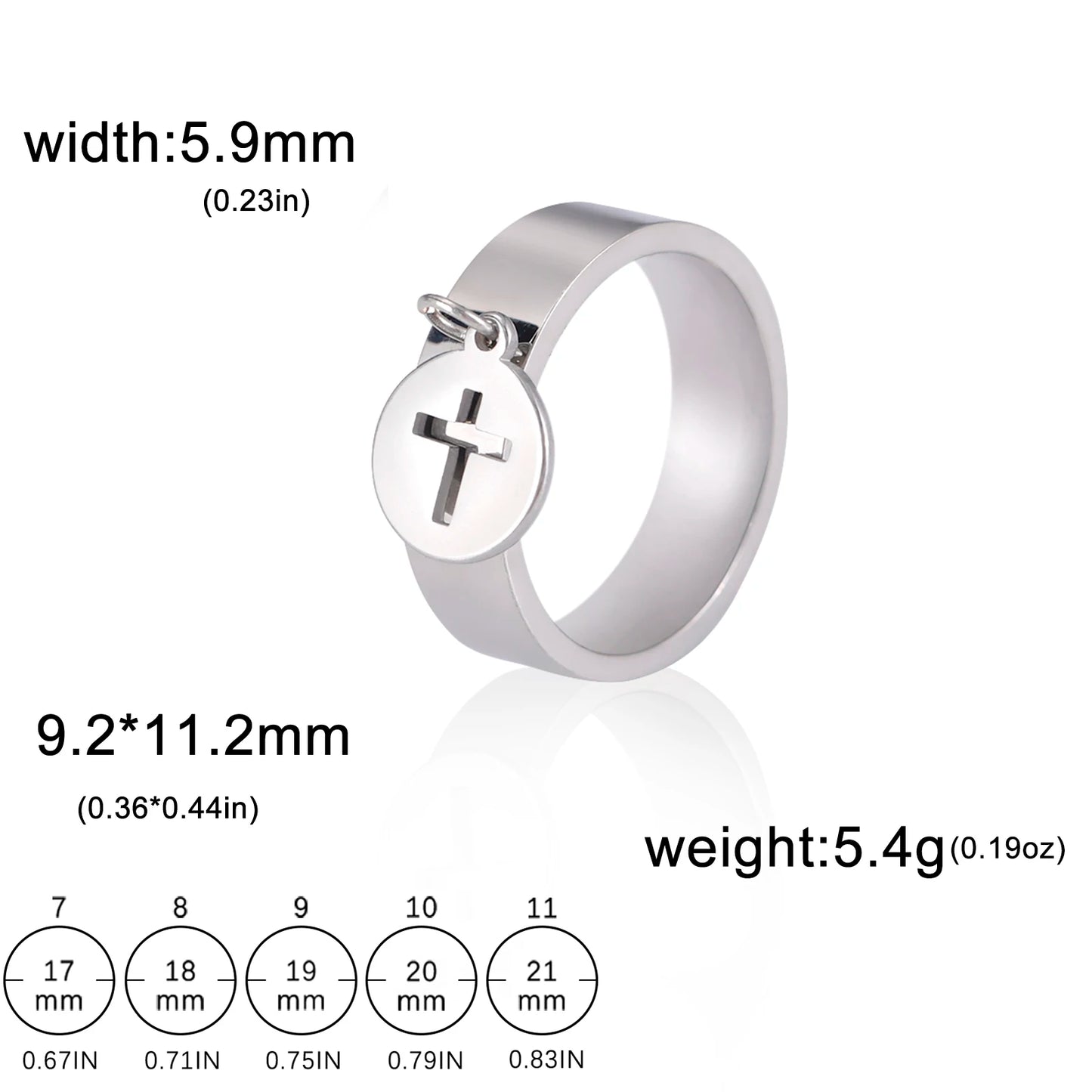 Minimalist Floral Stainless Steel Ring
