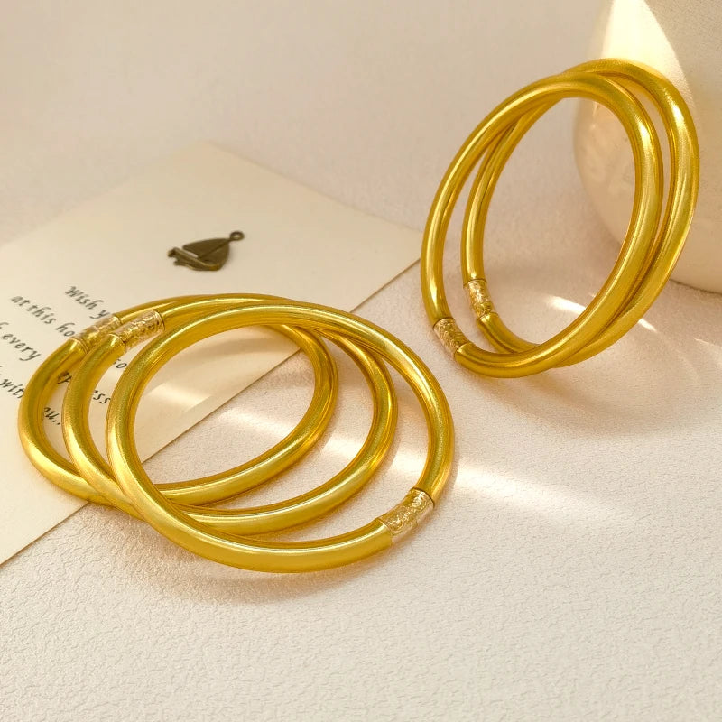 Silicone Soft Gilded Party Bangles