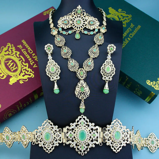 Arabic Crystal Bridal Jewelry Set