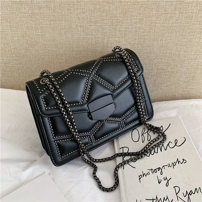 Rivet Vintage Chain Crossbody Bag