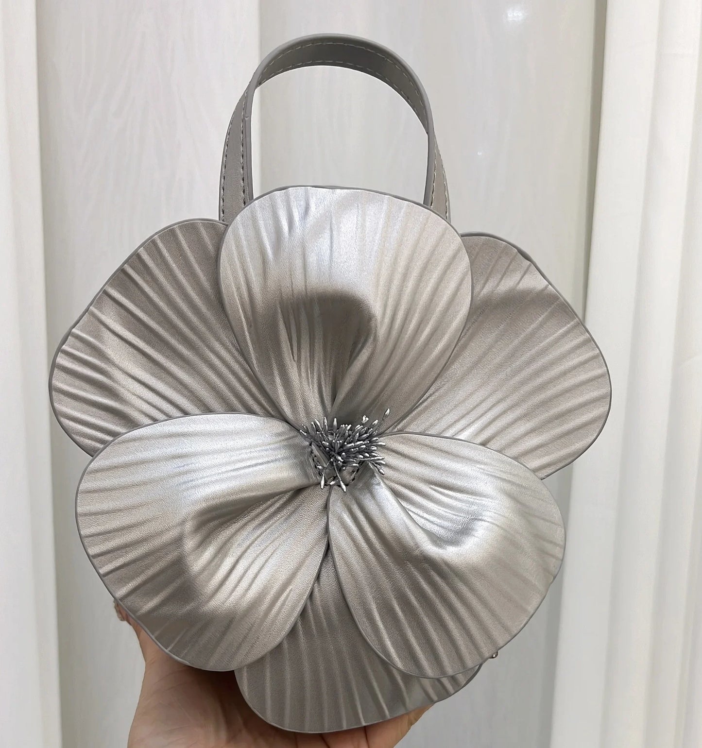 3D Flora Evening Bridal Clutch