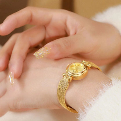 Temperament Gold Waterproof Jewelry Watch