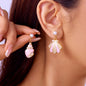 Enamel Starfish Holiday Shell Earrings