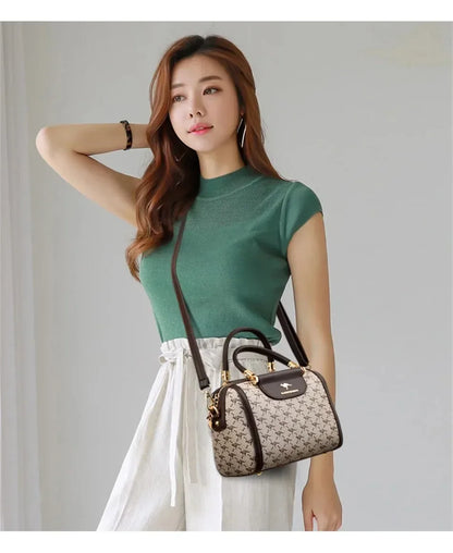 Iconic Grained Leather Crossbody Bag