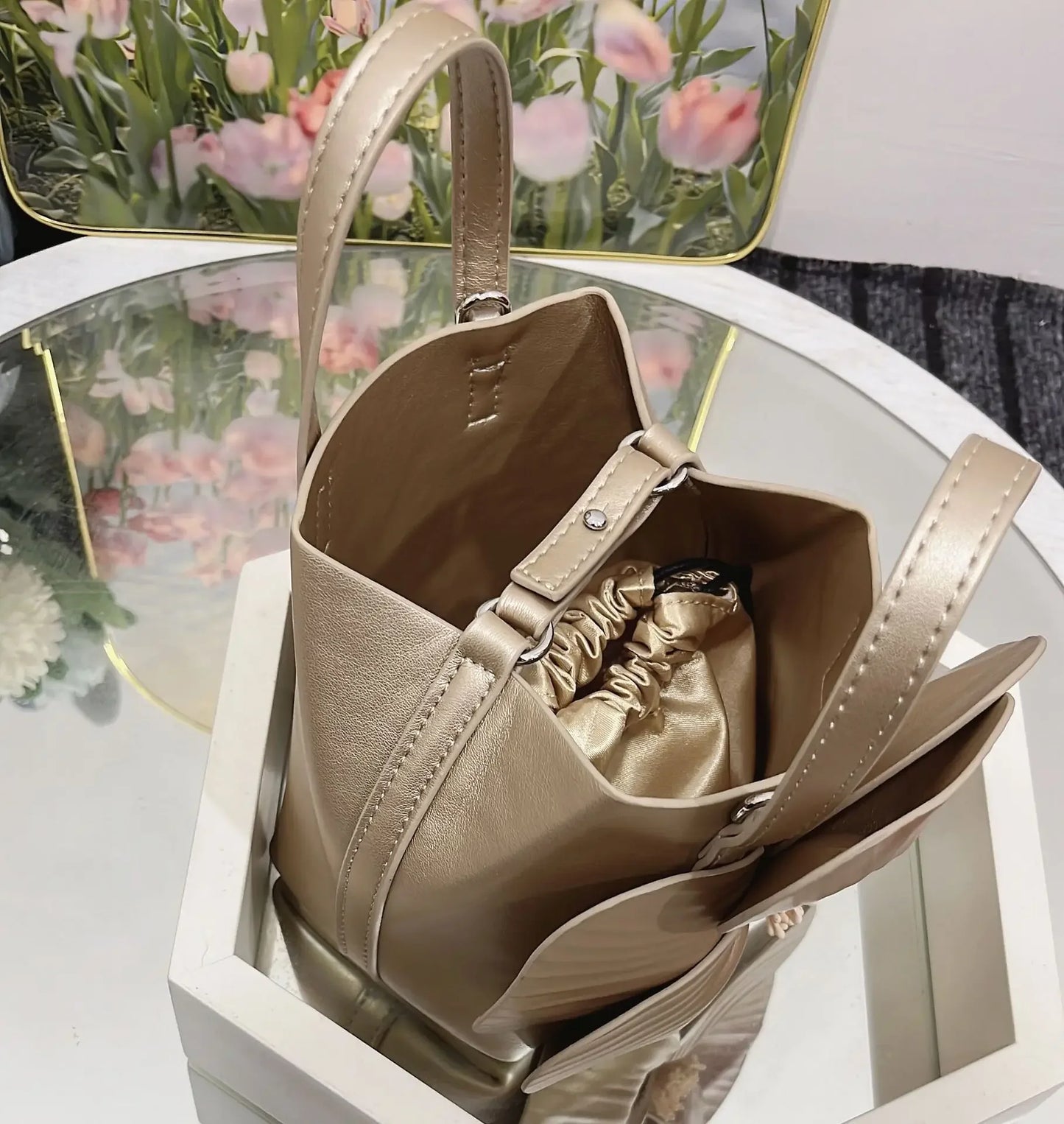 3D Flora Evening Bridal Clutch