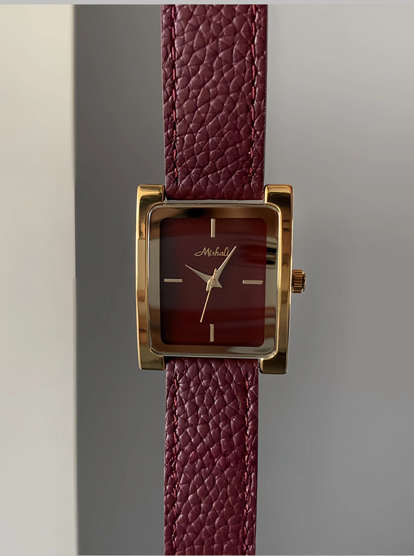Niche Square Leather Party Watch