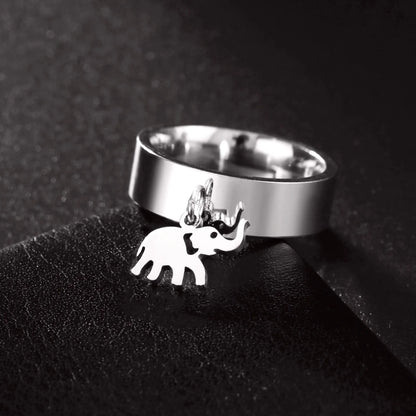 Minimalist Floral Stainless Steel Ring
