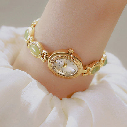 Jade Bead Bracelet Jewelry Watch