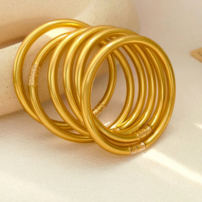 Silicone Soft Gilded Party Bangles