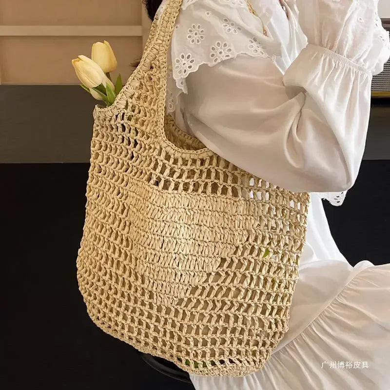 Large Format Rattan Designer Bag