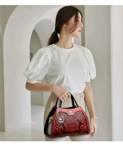 Iconic Grained Leather Crossbody Bag