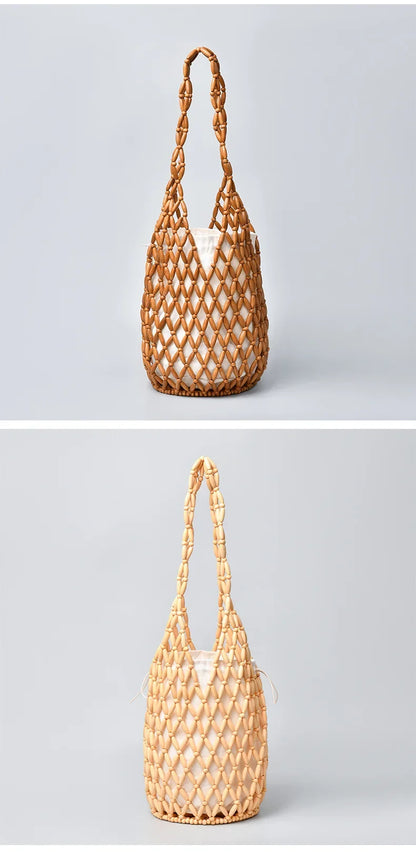 Woven Bead Hollow Artisan Bucket
