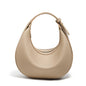 Minimalist Crescent Leather Underarm Bag