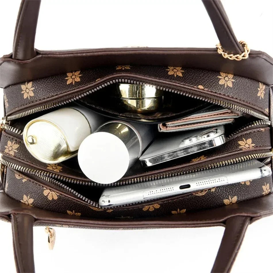 Iconic Grained Leather Crossbody Bag