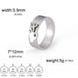 Minimalist Floral Stainless Steel Ring