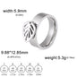 Minimalist Floral Stainless Steel Ring