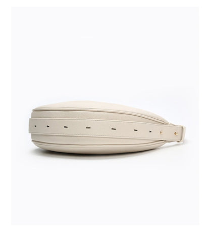 Minimalist Crescent Leather Underarm Bag