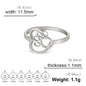 Gilded Heart Animal Motif Ring