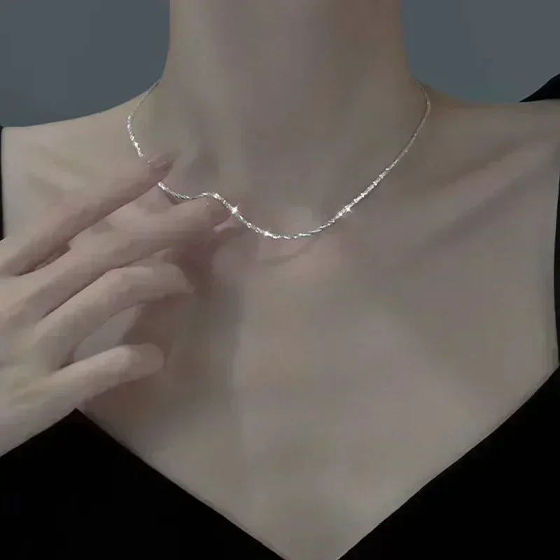 Pearl Tassel Snake Bone Necklace