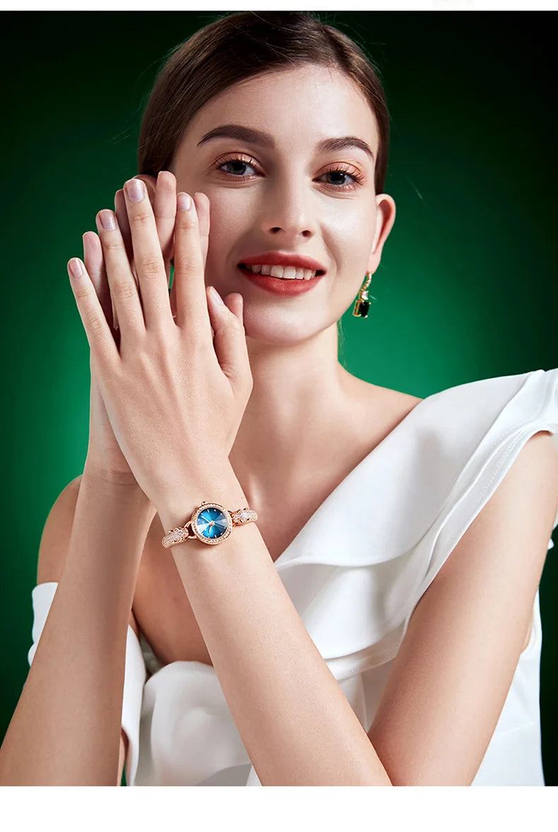 Leopard Inlaid Diamond Jewelry Watch