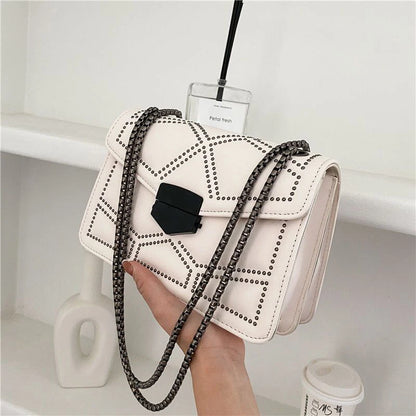 Rivet Vintage Chain Crossbody Bag